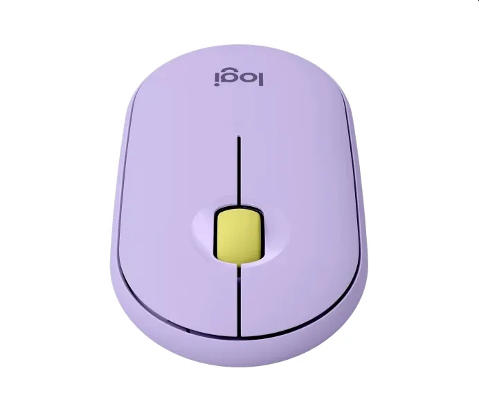 Мишка, Logitech Pebble M350 Wireless Mouse - LAVENDER LEMONADE - EMEA-914 - image 2