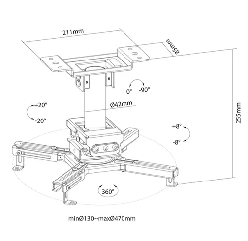 Стойка, Neomounts Projector Ceiling Mount - image 8