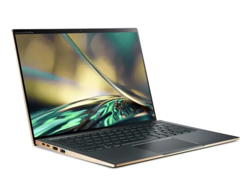 Лаптоп, Acer Swift 5, SF514-56T-70F5, Core i7-1260P (up to 4.7GHz, 18MB), 14" 2.5K (2560 x 1440) IPS touch, 16GB LPDDR5, 1024GB PCIe SSD, Intel UMA, WIFI 6E BT 5.0 INTEL Killer CNVi, Backlit KB, FPR, Win 11 Home, Steam Blue - image 1