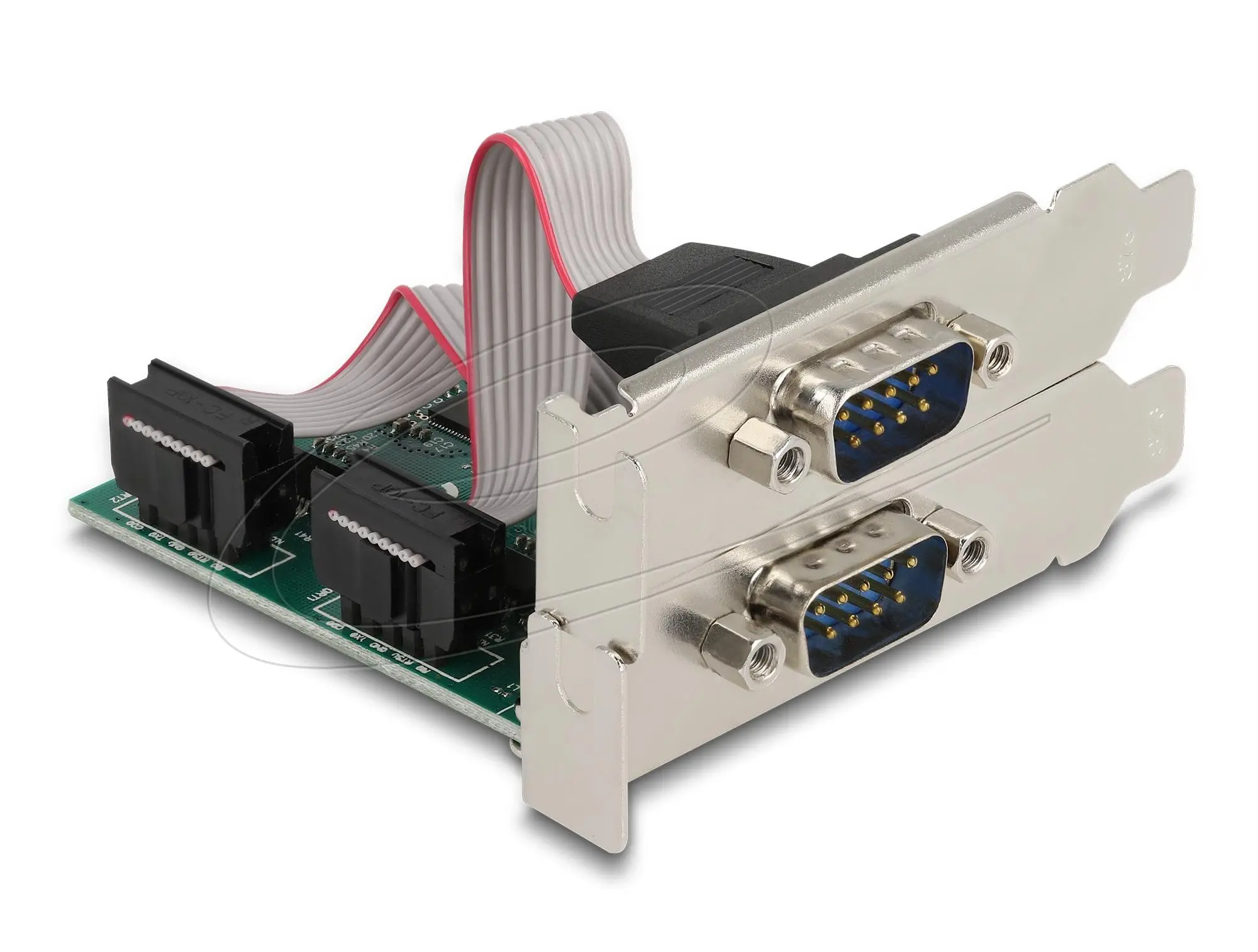 Delock PCI Express х 1 карта към 2 x сериен порт RS-232 мъжки, Low Profile - image 2
