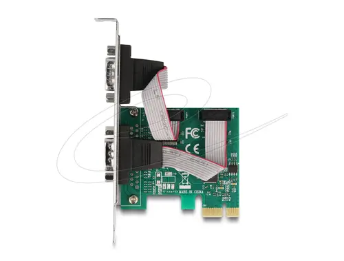 Delock PCI Express х 1 карта към 2 x сериен порт RS-232 мъжки, Low Profile - 4
