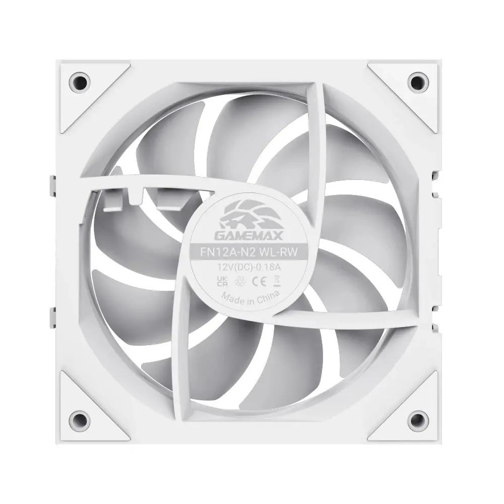 Gamemax Комплект вентилатори Fan Pack 3-in-1 3x120mm - FN12A-N2 WL-RW - Reverse, Daisy-Chain, A-RGB, White - image 10