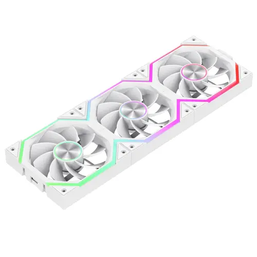 Gamemax Комплект вентилатори Fan Pack 3-in-1 3x120mm - FN12A-N2 WL-RW - Reverse, Daisy-Chain, A-RGB, White - 2