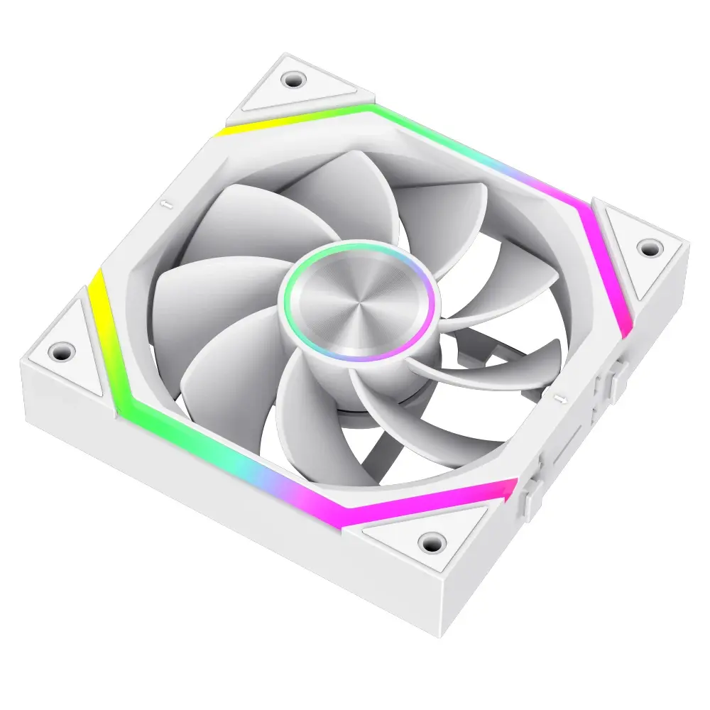 Gamemax Комплект вентилатори Fan Pack 3-in-1 3x120mm - FN12A-N2 WL-RW - Reverse, Daisy-Chain, A-RGB, White - image 5