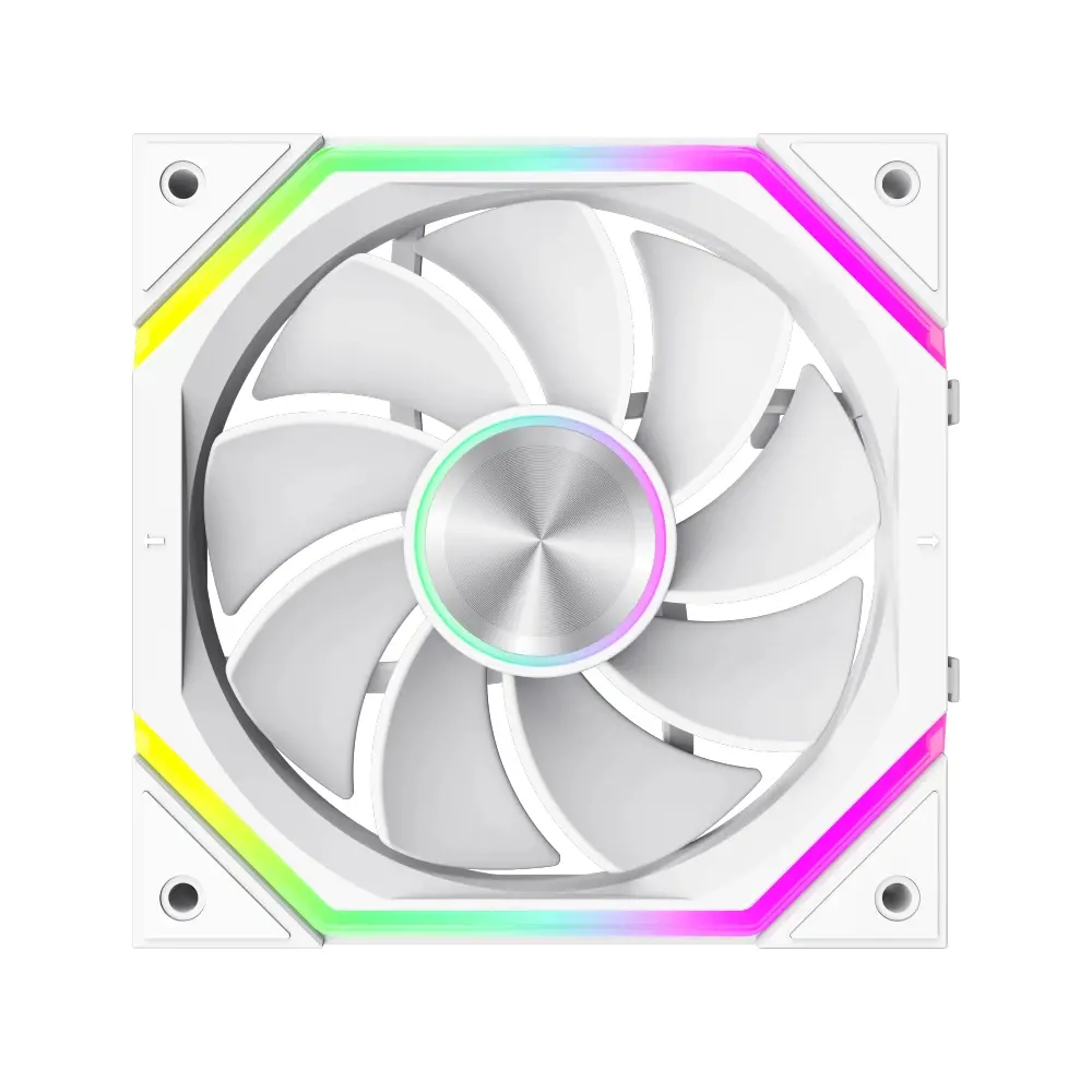 Gamemax Комплект вентилатори Fan Pack 3-in-1 3x120mm - FN12A-N2 WL-RW - Reverse, Daisy-Chain, A-RGB, White - image 6
