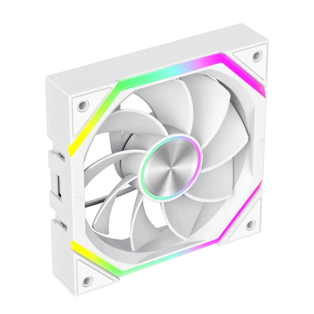 Gamemax Комплект вентилатори Fan Pack 3-in-1 3x120mm - FN12A-N2 WL-RW - Reverse, Daisy-Chain, A-RGB, White - image 7