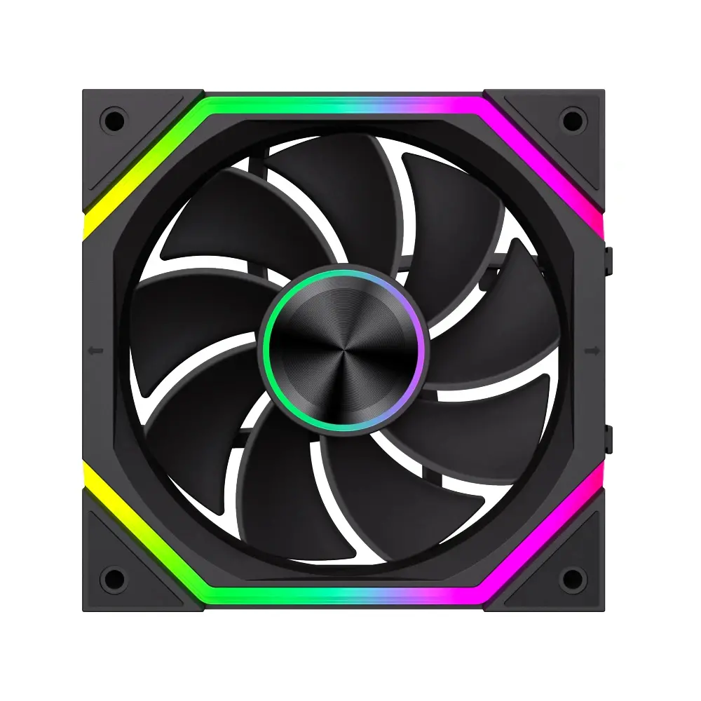 Gamemax Комплект вентилатори Fan Pack 3-in-1 3x120mm - FN12A-N2 WL-R - Reverse, Daisy-Chain, A-RGB - image 6