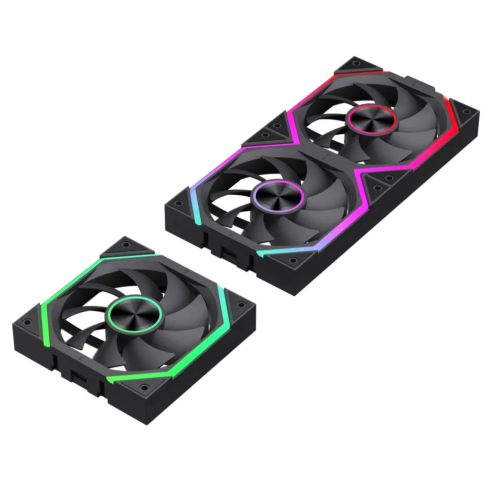 Gamemax Комплект вентилатори Fan Pack 3-in-1 3x120mm - FN12A-N2 WL - Daisy-Chain, A-RGB - image 2