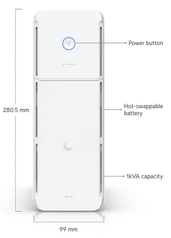 UPS Ubiquiti 1 kVA, 600W, 5x C13 out, 5x C13 surge, 1x9Ah, UniFi, 1xFE, 2xGbE - image 3