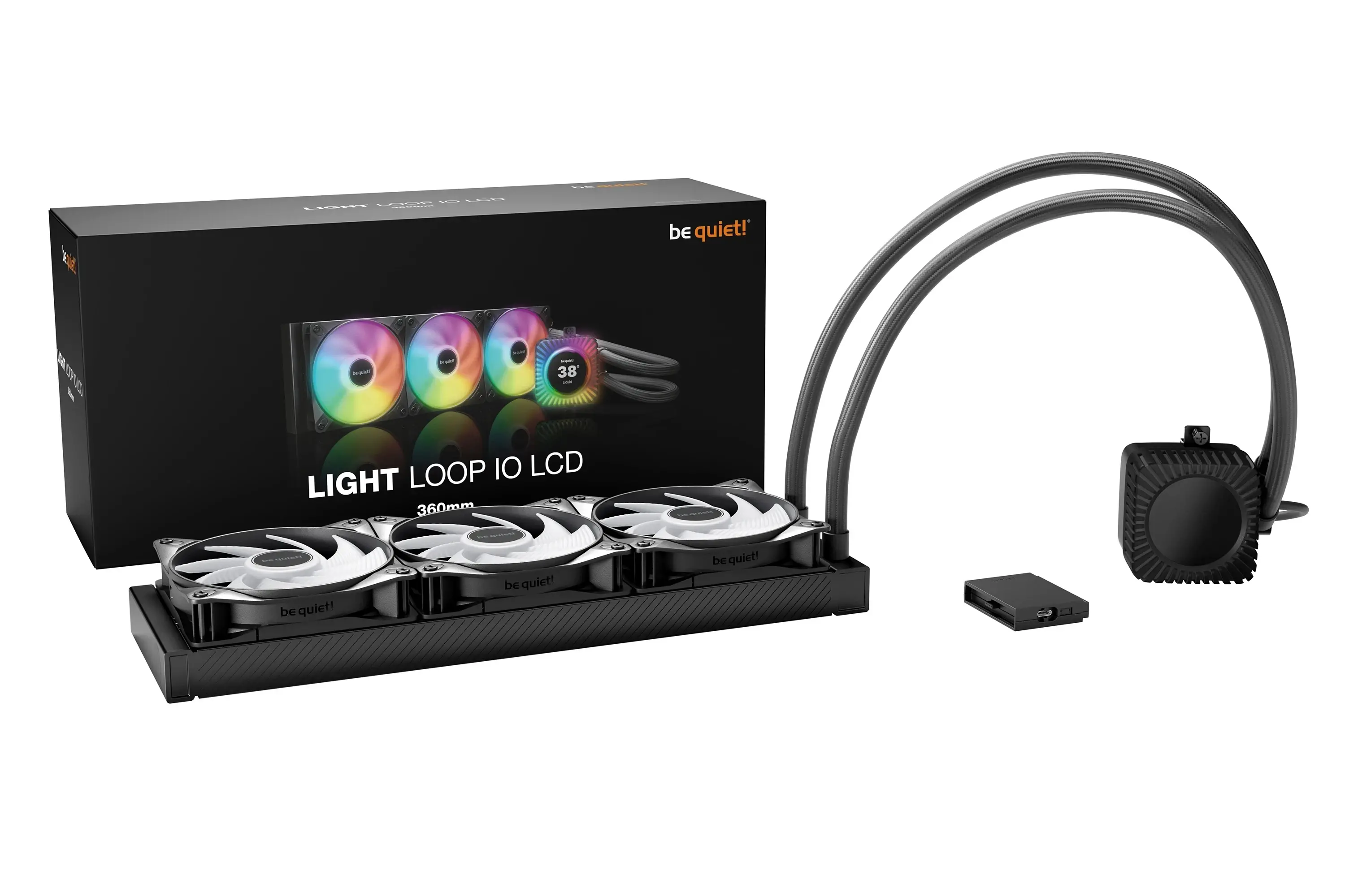 be quiet! водно охлаждане Water Cooling - LIGHT LOOP IO LCD 360mm - image 5