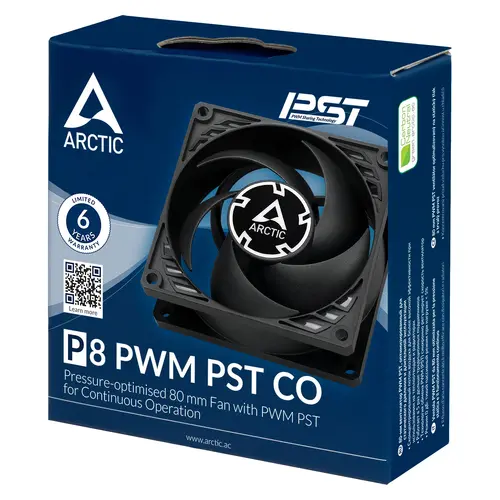 Arctic вентилатор Fan 80mm P8 PWM PST CO - black/black - 200-3000rpm - 6