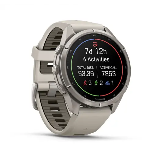Garmin fēnix® 9 - 43 мм - Titanium с Fog Grey силиконова каишка 010-04761-01 - image 2