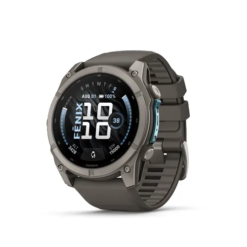 Garmin fēnix® 9 - 51 мм - Titanium с pebble gray силиконова каишка 010-04763-01 Garmin fēnix® 9 - 51 мм - Titanium с pebble gray силиконова каишка 010-04763-01
