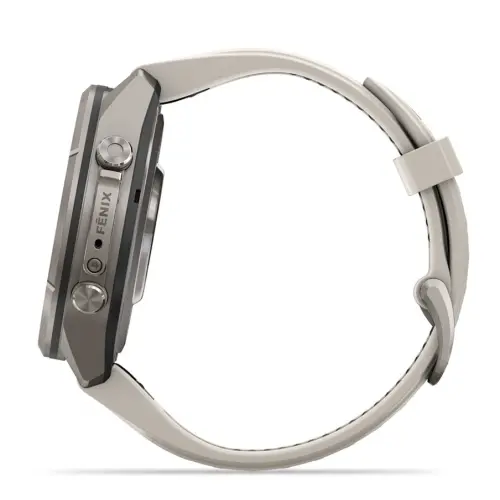 Garmin fēnix® 9 Pro - 43 мм - Titanium с Fog Grey/Dark Sandstone силиконова каишка 010-04335-86 - image 3