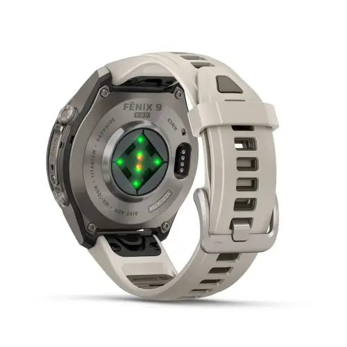 Garmin fēnix® 9 Pro - 43 мм - Titanium с Fog Grey/Dark Sandstone силиконова каишка 010-04335-86 - image 4