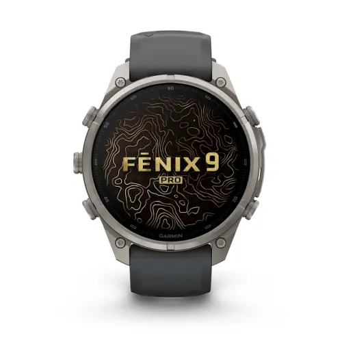 Garmin fēnix® 9 Pro - 47 мм - Titanium с Graphite/Black силиконова каишка 010-04336-26 - image 1