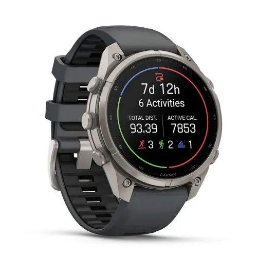 Garmin fēnix® 9 Pro - 47 мм - Titanium с Graphite/Black силиконова каишка 010-04336-26 - image 2