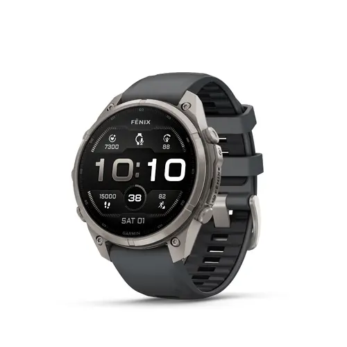 Garmin fēnix® 9 Pro - 47 мм - Titanium с graphite/black силиконова каишка 010-04336-26 Garmin fēnix® 9 Pro - 47 мм - Titanium с graphite/black силиконова каишка 010-04336-26
