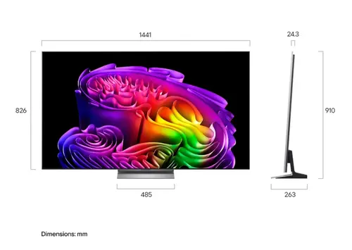 Телевизор, LG OLED65G63LS, 65" UHD OLED evo, 4K (3840 x 2160), DVB-C/T2/S2, Full Cinema Screnn, Alpha 11 AI 4K, 120Hz Native (VRR 165Hz), ThinQ AI, HDR10, VRR, NVIDIA G-SYNC, AMD FreeSync, Dolby Vision, Dolby Atmos, Wi-Fi 6E, Bluetooth, HDMI, USB, Airplay 2, IC slo - 5