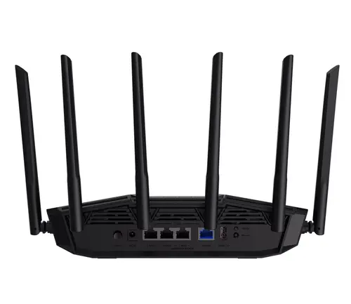 Рутер, AsusTUF Gaming, BE6500 Dual Band WiFi 7 Router, 4K-QAM, Multi-Link Operation (MLO), Quad 2.5GbE port, Mobile Game Mode, Gear Accelerator, Gaming Port, Open NAT, Smart Home Master, Subscription-Free Security, AiMesh support, 4G/5G Auto Mobile Tethering - 2