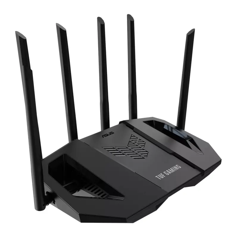 Рутер, AsusTUF Gaming, BE6500 Dual Band WiFi 7 Router, 4K-QAM, Multi-Link Operation (MLO), Quad 2.5GbE port, Mobile Game Mode, Gear Accelerator, Gaming Port, Open NAT, Smart Home Master, Subscription-Free Security, AiMesh support, 4G/5G Auto Mobile Tethering - image 3