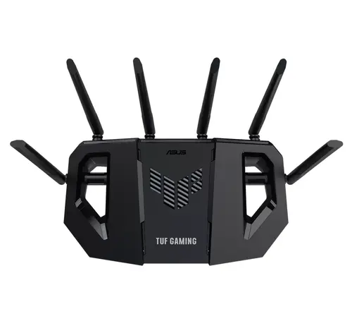 Рутер, AsusTUF Gaming, BE6500 Dual Band WiFi 7 Router, 4K-QAM, Multi-Link Operation (MLO), Quad 2.5GbE port, Mobile Game Mode, Gear Accelerator, Gaming Port, Open NAT, Smart Home Master, Subscription-Free Security, AiMesh support, 4G/5G Auto Mobile Tethering - 5