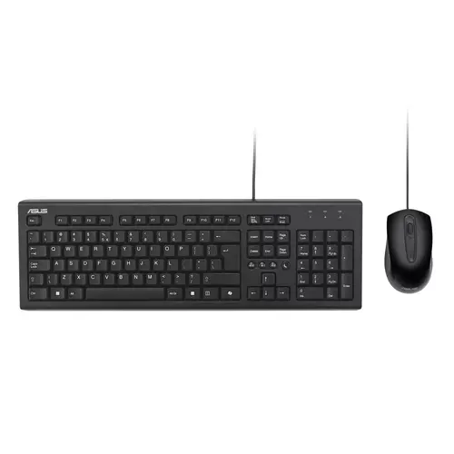Комплект, Asus U2000 KEYBOARD+MOUSE/BK/UI//WIN11/COPILOT, Wired, Black - 1