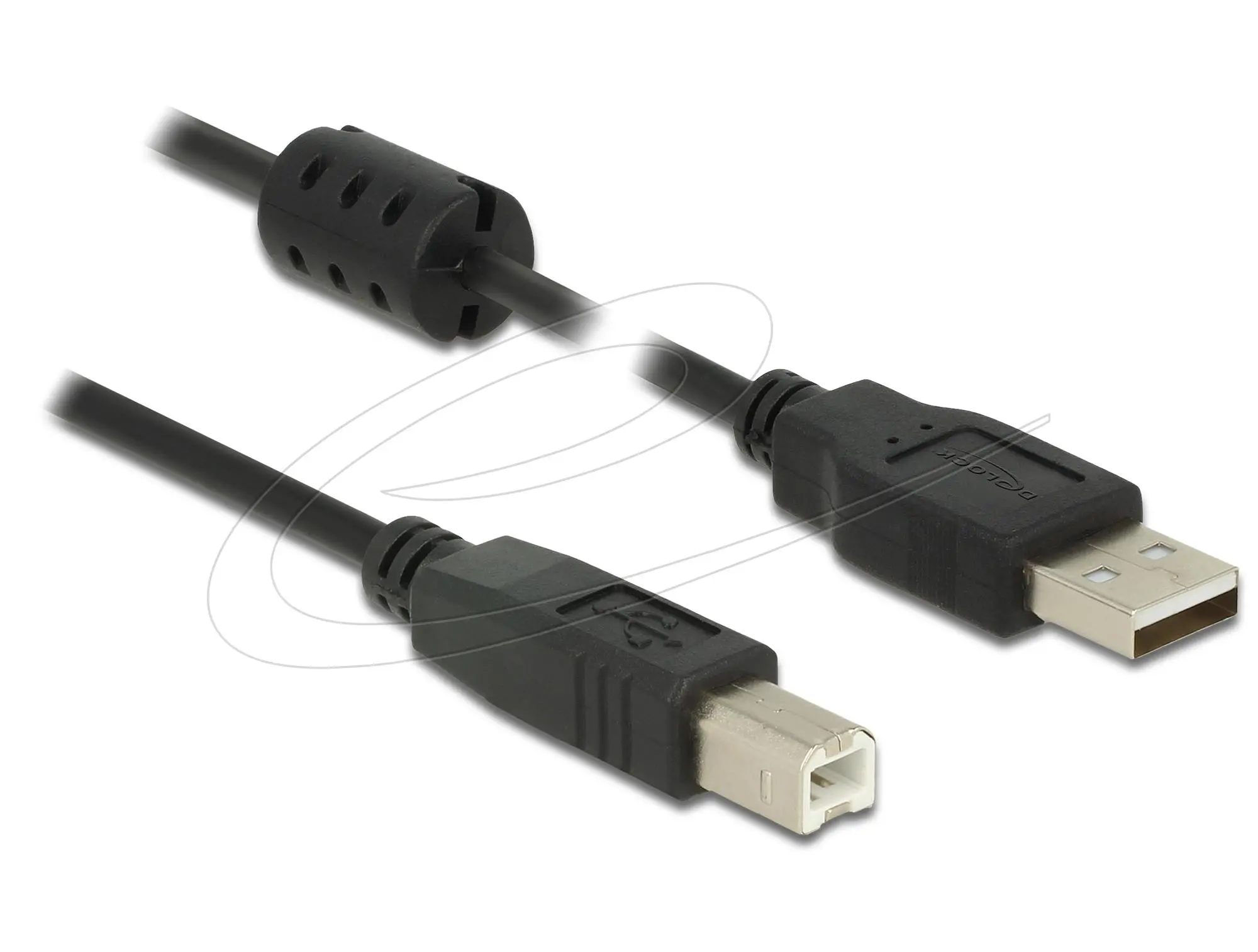 Кабел Delock USB-A към USB-B, 1.0m, черен