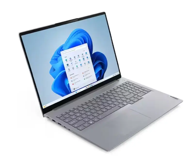 Лаптоп, Lenovo ThinkBook 16 G8 IRL, Intel Core 3 100U (up to 3.30GHz, 10MB), 8GB, 256GB SSD, 16" WUXGA (1920x1200) IPS AG,Intel Graphics, WLAN, BT, FPR, 1080P FHD, 3 Cell, Backlit, Luna Grey-Bulgarian, 3Y CCI - image 1