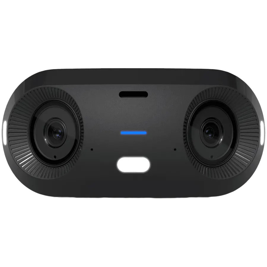 UBIQUITI UVC-G6-180-W Indoor/outdoor dual sensor 16MP 20 FPS PoE+ camera, with a Multi-TOPS AI Engine and panoramic 180 coverage