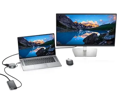 ДОКИНГ СТАНЦИЯ DELL 7 в 1 - Silver - PN DA310 - image 4