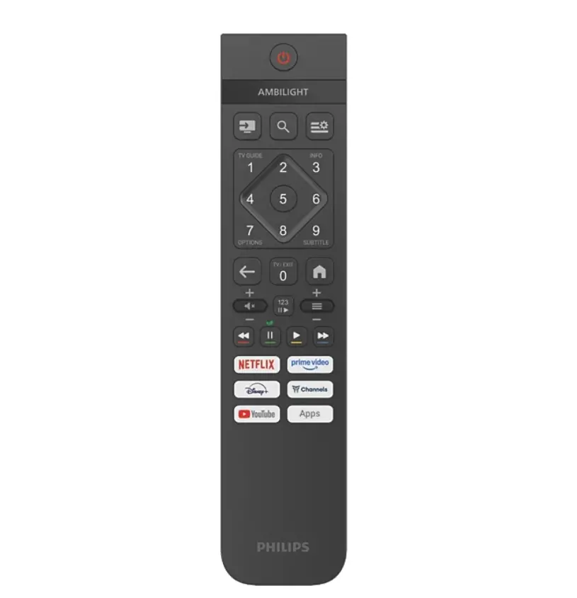 Телевизор, Philips 43PUS8001/12, 43" 4K UHD LED, 3840 x 2160p, 60Hz, 3 sided Ambilight, DVB-T/T2/T2-HD/C/S/S2, CL+2.0, Perfect Pixel UHD, HDR10, HLG, Titan OS, Dolby Atmos, 3*HDMI, 2*USB, 802.11ac, BT 5.2, Easy Link 3.0, 20W RMS, Black - image 1