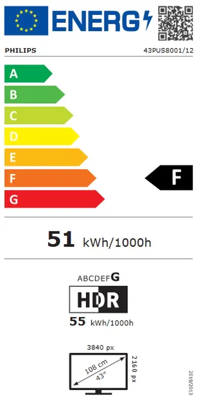 Телевизор, Philips 43PUS8001/12, 43" 4K UHD LED, 3840 x 2160p, 60Hz, 3 sided Ambilight, DVB-T/T2/T2-HD/C/S/S2, CL+2.0, Perfect Pixel UHD, HDR10, HLG, Titan OS, Dolby Atmos, 3*HDMI, 2*USB, 802.11ac, BT 5.2, Easy Link 3.0, 20W RMS, Black - image 3