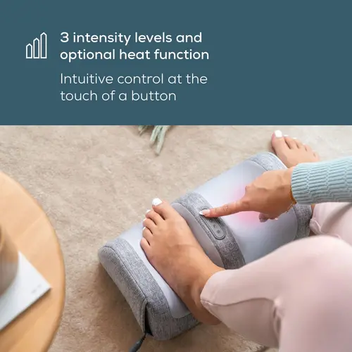Масажор, Beurer FM 42 Foot and calf massager; 2-in-1: Foot and calf massager; Soothing Shiatsu foot massage; Optional heat function; up to EU shoe size 48; 3 intensity levels - 5