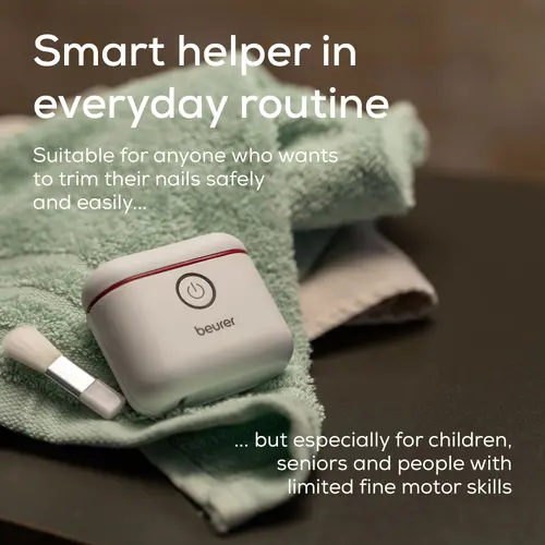 Електрическа нокторезачка, Beurer MP 10 Electric nail clipper; Nails are cut automatically; One-button operation; Ideal for children & the elderly; Two speed settings; LED light; USB-C cable incl. - 5