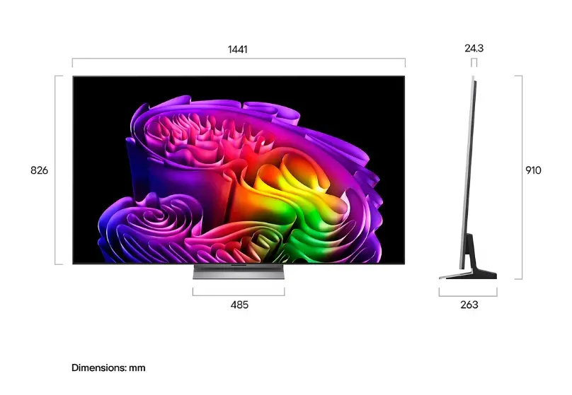 Телевизор, LG OLED65G61LW, 65" UHD OLED evo, 4K (3840 x 2160), DVB-C/T2/S2, Full Cinema Screnn, Alpha 11 AI 4K, 120Hz Native (VRR 165Hz), ThinQ AI, HDR10, VRR, NVIDIA G-SYNC, AMD FreeSync, Dolby Vision, Dolby Atmos, Wi-Fi 6, Bluetooth, HDMI, USB, Airplay 2, IC slot - image 2
