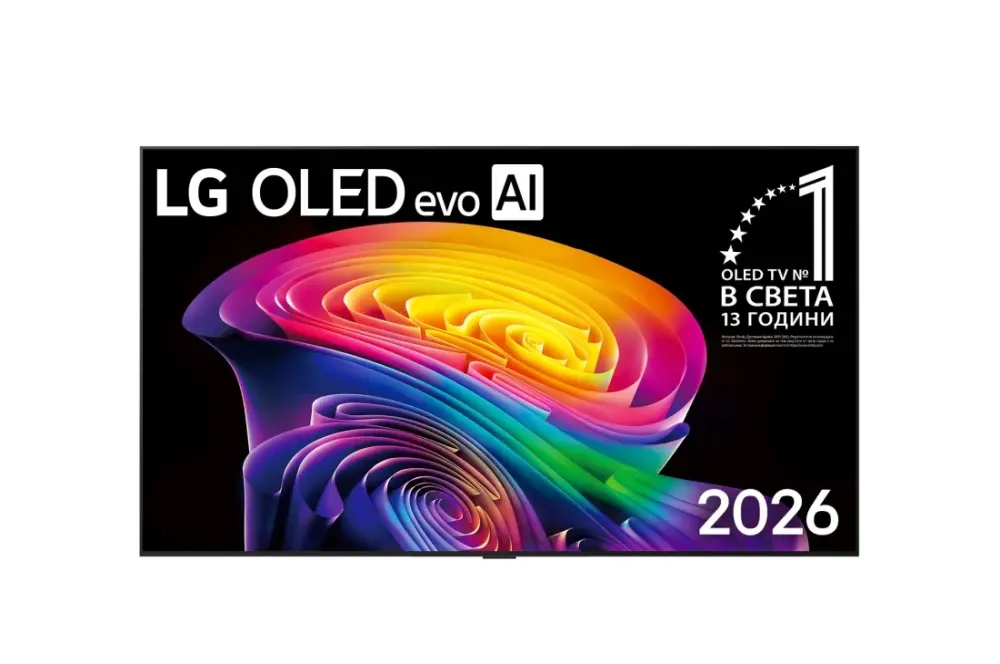 Телевизор, LG OLED77C61LA, 77" OLED evo, 4K (3840 x 2160), DVB-C/T2/S2, Alpha 11 AI 4K Gen3, 120Hz Native (VRR 165Hz), ThinQ AI, HDR10, NVIDIA G-SYNC, AMD FreeSync, Dolby Vision, Dolby Atmos, AI Agent, Wi-Fi 6E, Bluetooth, eARC (HDMI 2), USB, Airplay 2, CI slot, Mu