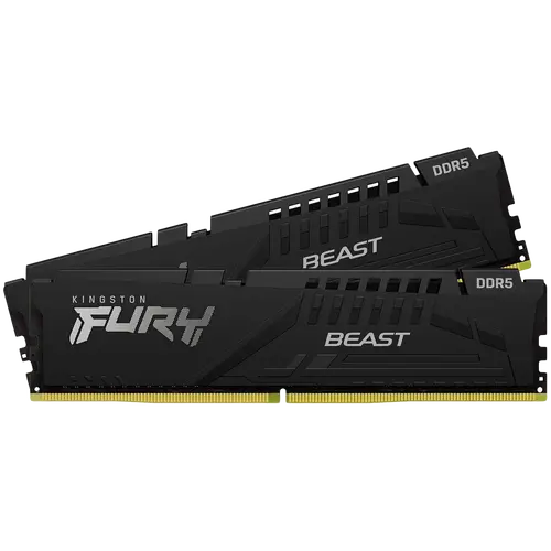 Kingston 64GB 6000MT/s DDR5 CL36 DIMM (Kit of 2) FURY Beast Black - 1