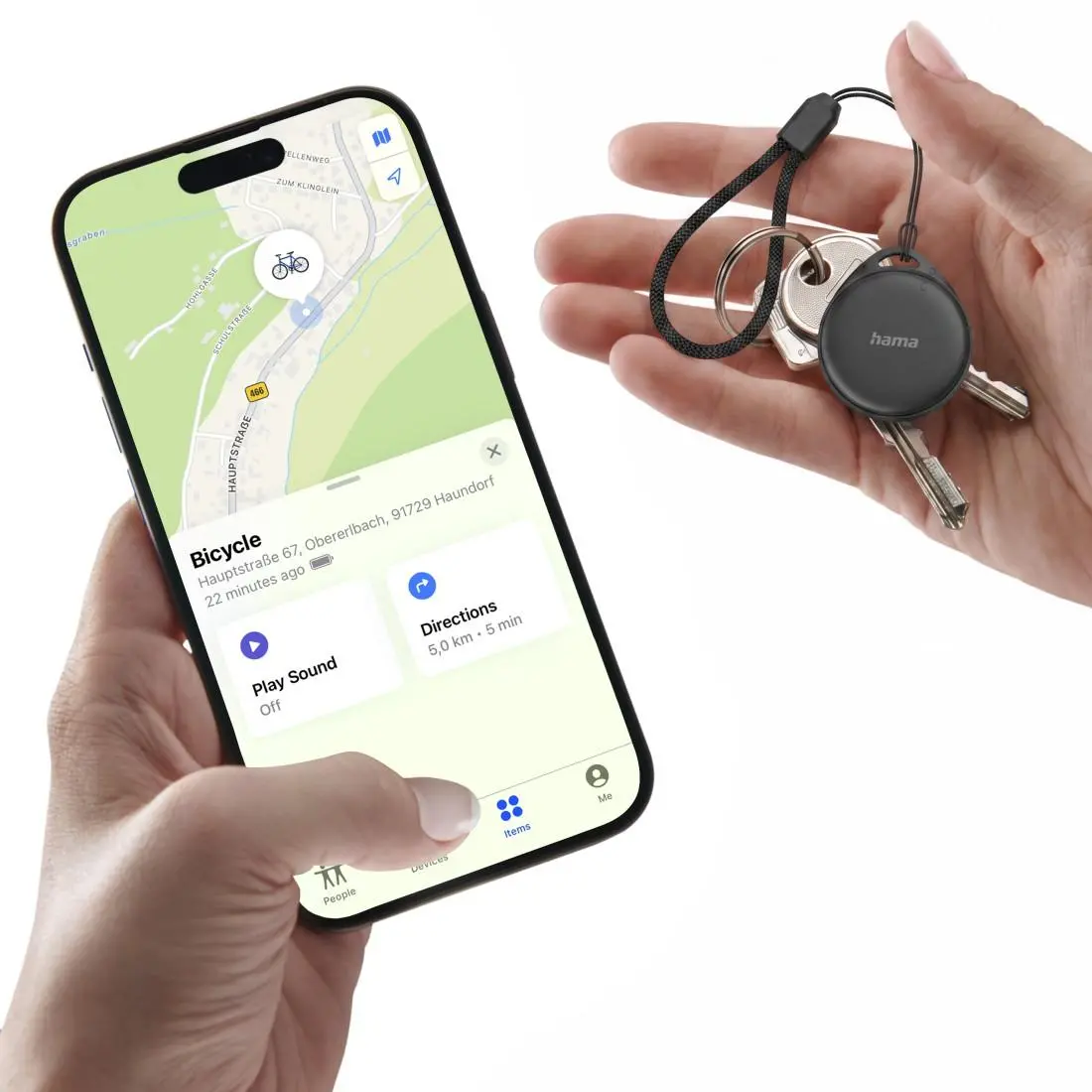 HAMA Тракер съвместим с Android и Apple, Bluetooth, 2 броя в комплект - image 5