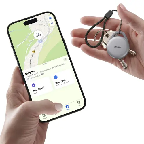 HAMA Тракер съвместим с Android и Apple, Bluetooth, USB-C, акумулаторна батерия - 7