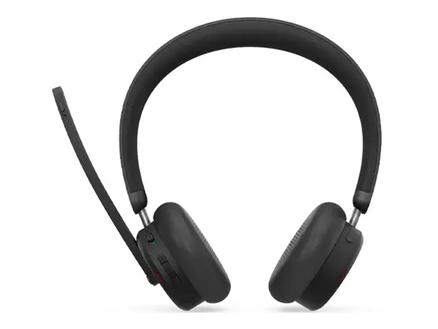 LENOVO 6550 Headset on-ear Bluetooth wireless active noise cancelling USB-C black Certified for Microsoft Teams