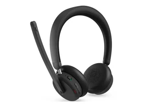 LENOVO 6550 Headset on-ear Bluetooth wireless active noise cancelling USB-C black Certified for Microsoft Teams - 8