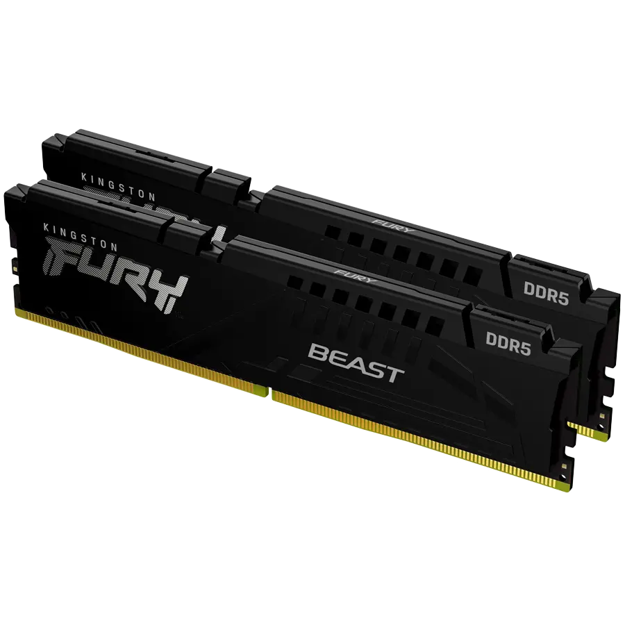 Kingston 64GB 5600MT/s DDR5 CL40 DIMM (Kit of 2) FURY Beast Black