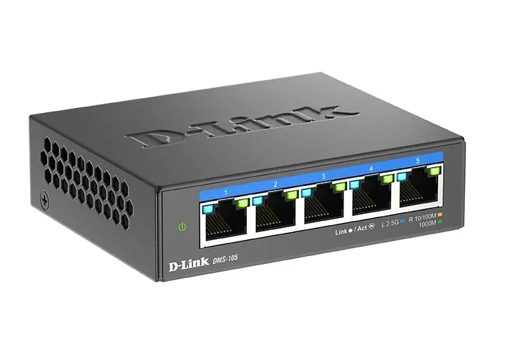 Комутатор, D-Link 5-Port Multi-Gigabit Unmanaged Switch - image 1