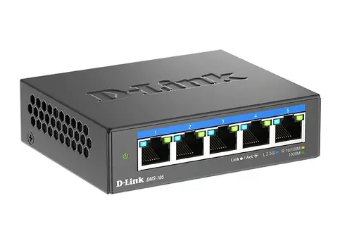 Комутатор, D-Link 5-Port Multi-Gigabit Unmanaged Switch - 2