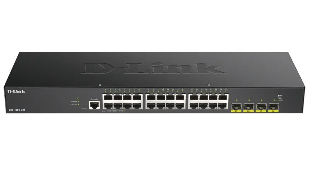 Комутатор, D-Link 24-port Gigabit Smart Managed Switch with 4x 10G SFP+ ports