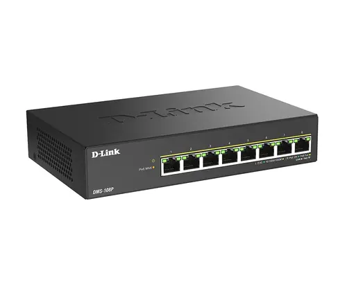 Комутатор, D-Link 8 ports 2.5G/MultiGig PoE Unmanaged Switch, Metal - 2