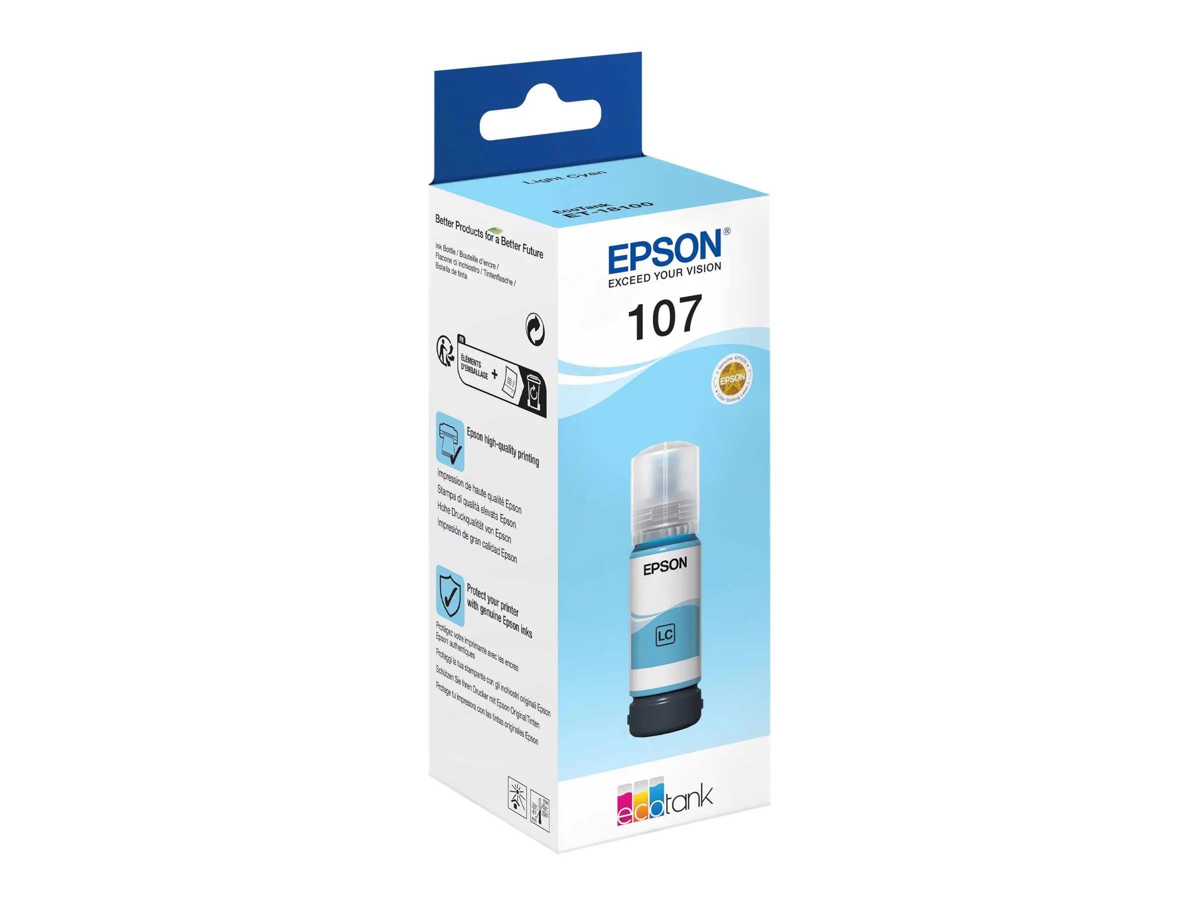 EPSON 107 EcoTank Light Cyan Ink Bottle - image 2