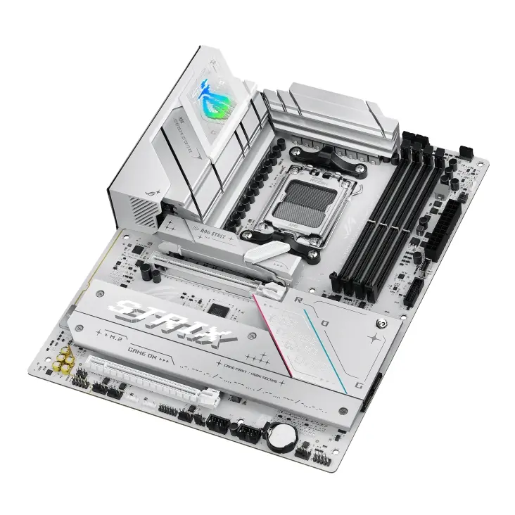 Дънна платка, Asus ROG Strix B850-A Gaming Wi-Fi + Asus ROG Strix SLC IV 360 ARGB LCD White - image 3
