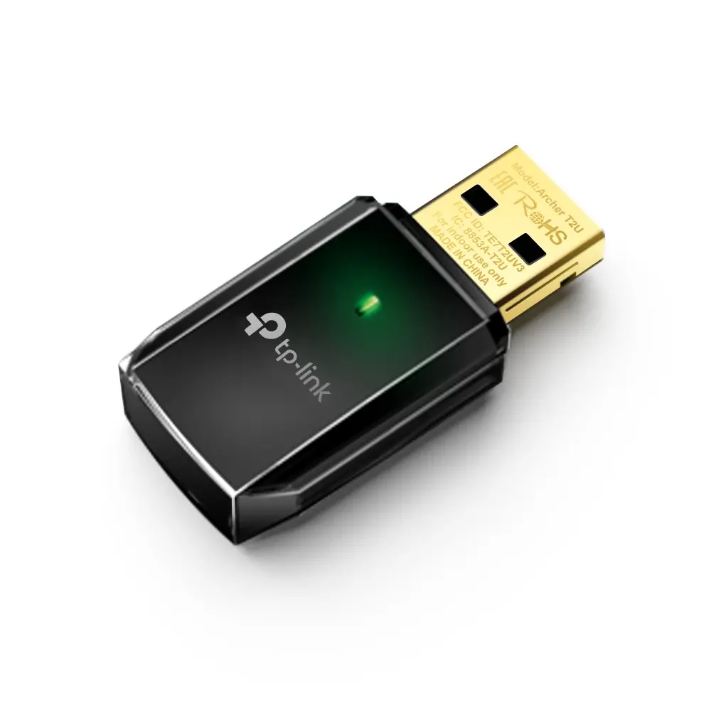 АДАПТЕР TP-LINK T2U v3 - AC600 Dual Band Wireless USB Adapter - Black - PN Archer T2U v3 - image 2